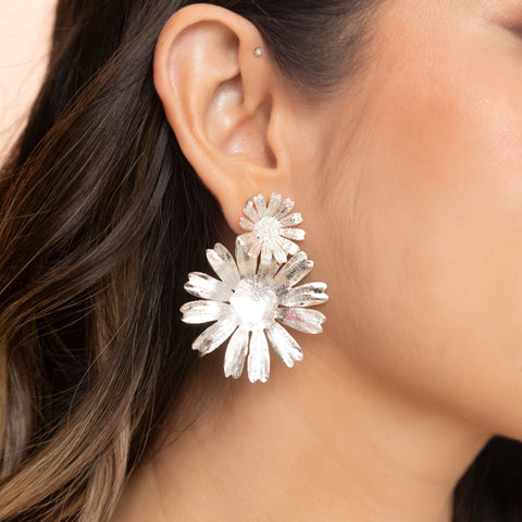 ARETES ORALIS PLATEADO