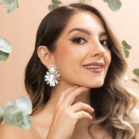 ARETES ORALIS PLATEADO