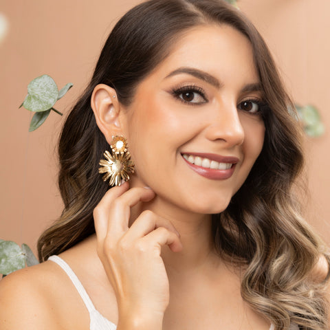 ARETES ORALIS DORADO