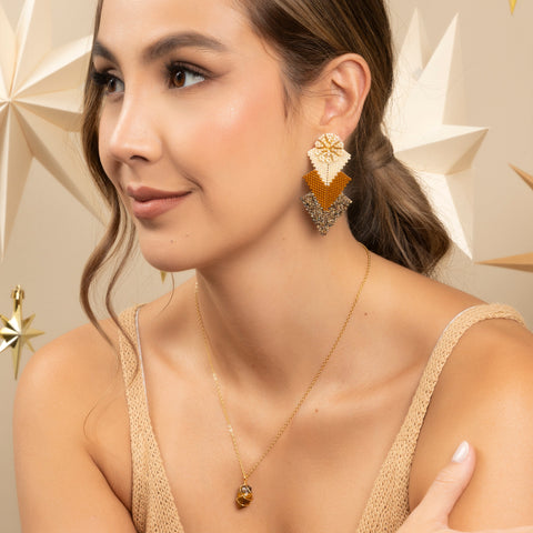 ARETES LETICIA CAFÉ