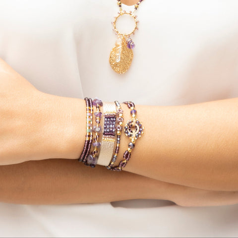 PULSERA AMATISTA