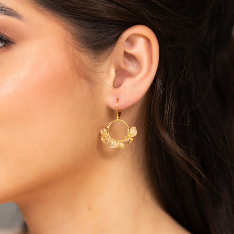 ARETES DULZURA CITRINO