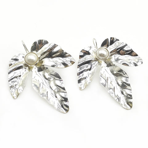 ARETES HIEDRA PLATA