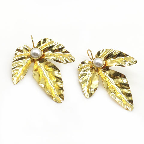 ARETES HIEDRA DORADO