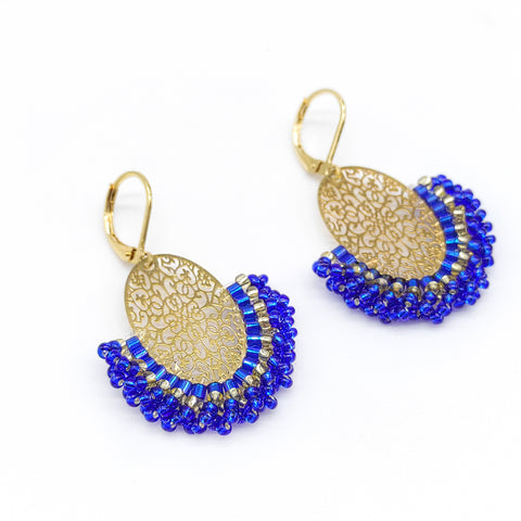 ARETES RAMINA AZUL