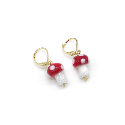 ARETES HONGO ROJO