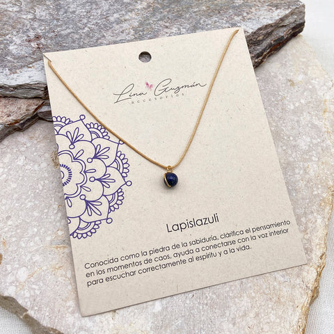 COLLAR HILO LAPISLAZULI