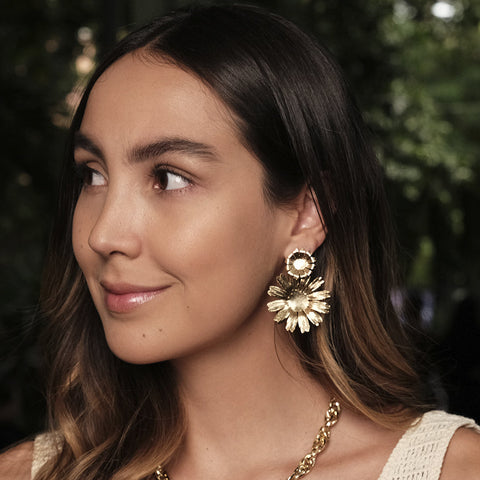 ARETES ORALIS DORADO