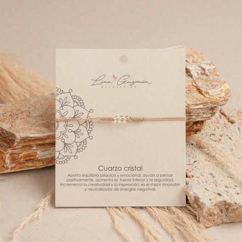 PULSERA CUARZO CRISTAL