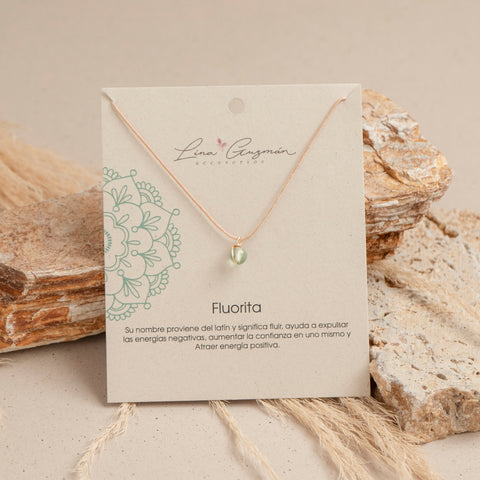 COLLAR HILO FLUORITA