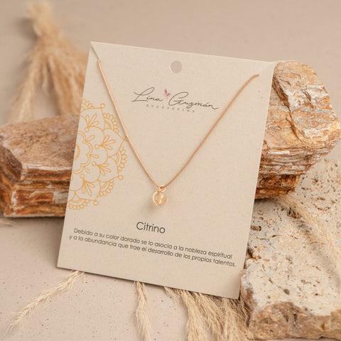 COLLAR HILO CITRINO