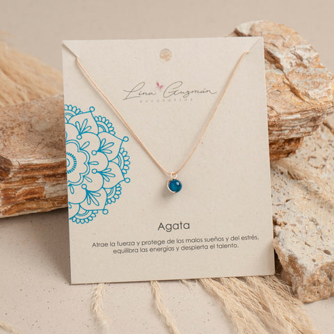 COLLAR HILO AGATA