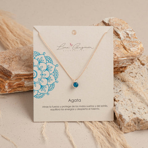 COLLAR HILO AGATA