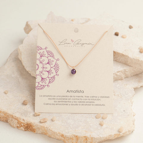 COLLAR HILO AMATISTA
