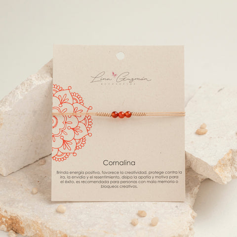 PULSERA CORNALINA