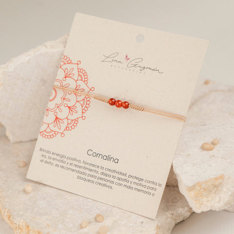 PULSERA CORNALINA