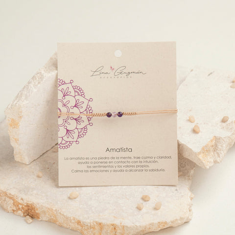 PULSERA AMATISTA