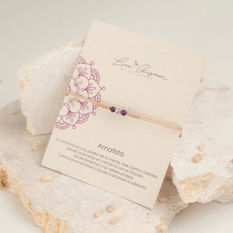 PULSERA AMATISTA