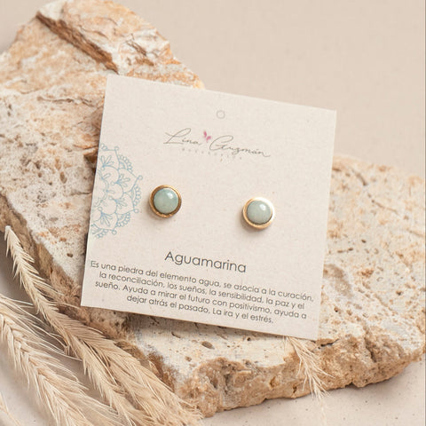 TOPOS PIEDRA AGUAMARINA