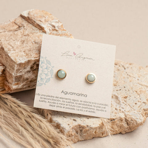 TOPOS PIEDRA AGUAMARINA