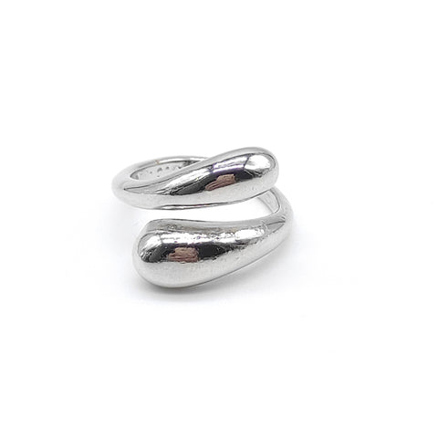 ANILLO GOTAS PLATEADO