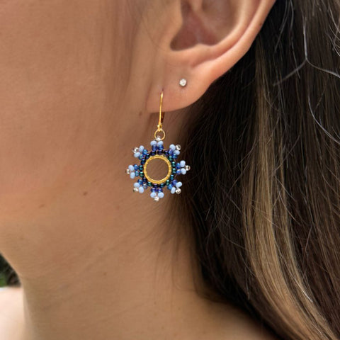 ARETES VENUS AZUL