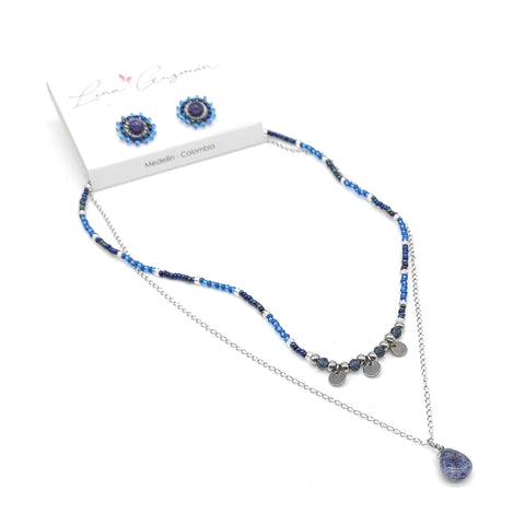 COLLAR SELVA AZUL