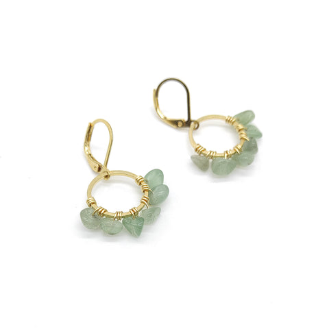 ARETES DULZURA AVENTURINA