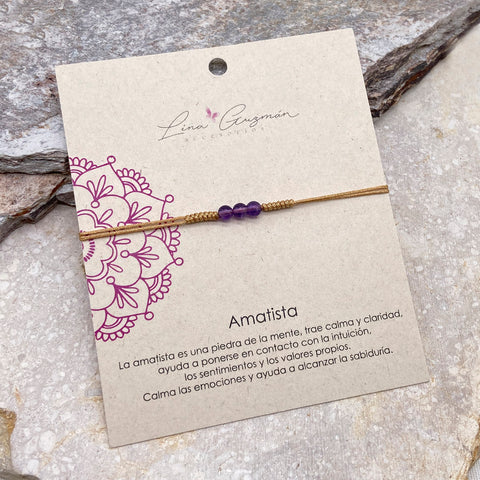 PULSERA AMATISTA