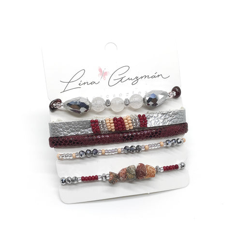 PULSERA GRANATE