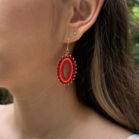 ARETES GALICIA ROJO